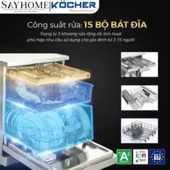 Máy rửa bát Kocher KDEU 8855S7 Series 7 tại thành phố Hồ Chí Minh