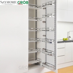 Tủ đồ khô GROB GH- 445, GH- 460 4 tầng đa năng inox hộp - Hàng chính hãng GROB