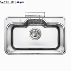 Chậu rửa chén bát 1 hố Nhật Kluger KT8050FS Basic/Plus - Hàng chính hãng