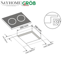 Bếp 2 từ GROB TL2A-7343K3 tại thành phố Hồ Chí Minh