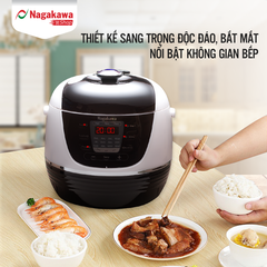 Nồi Áp Suất Nagakawa NAG0206 Điện Tử (6.0 Lít) - Hàng Chính Hãng