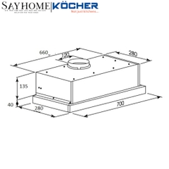 Máy hút mùi KOCHER K-6270 tại thành phố Hồ Chí Minh