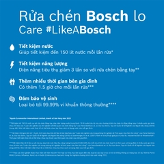 Máy rửa chén bát Bosch SMS6ZCI16E Sơ-ri 6 độc lập 14 bộ