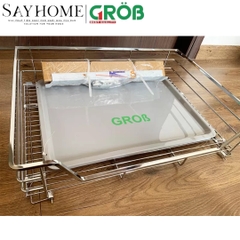 Kệ xoong nồi GROB CS-61/71/75/81/91 inox mạ Crom, nan vuông - Hàng chính hãng GROB