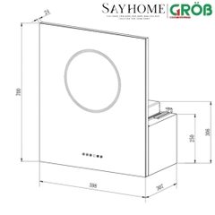 Máy hút mùi GROB C1K-60 tại thành phố Hồ Chí Minh