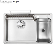 Chậu rửa chén bát 1 hố Nhật Kluger KH8050FS Basic/Plus - Hàng chính hãng