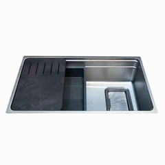 Chậu rửa chén bát 1 hố inox 304 MALLOCA SILVER MS7743SI tại thành phố Hồ Chí Minh