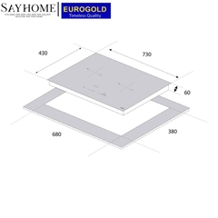 Bếp từ đôi EUROGOLD  EUH3399Pro - Hàng chính hãng