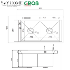 Chậu rửa bát GROB GV304-8248A tại thành phố Hồ Chí Minh