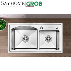 Chậu rửa bát 2 hố GROB GS304-8247HD tại thành phố Hồ Chí Minh