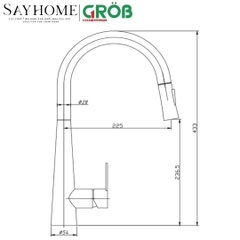 Vòi rửa bát GROB GFB-43P, GFB-43PHM tại thành phố Hồ Chí Minh
