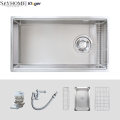 Chậu rửa chén bát 1 hố Nhật Kluger KY8045ST Plus - Hàng chính hãng