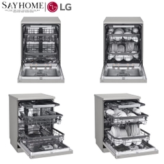 Máy rửa bát LG màu bạc ghi sáng LDT14SVA4.APVPEVN 14 bộ đồ ăn Châu Âu - Bảo hành chính hãng