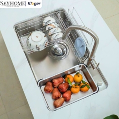 Chậu rửa chén bát 1 hố Nhật Kluger KH8050ST Plus - Hàng chính hãng