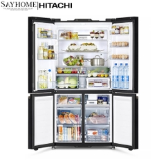 Tủ lạnh 4 cánh gương soi Hitachi R-WB640VGV0X-MIR 569 Lít - Hàng chính hãng