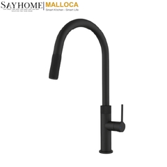 Vòi rửa chén MALLOCA K1090BM đồng thau mạ PVD MATT BLACK tại thành phố Hồ Chí Minh