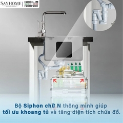 Chậu rửa chén bát 1 hố NOBINOX ARVO B370 70cm tại thành phố Hồ Chí Minh