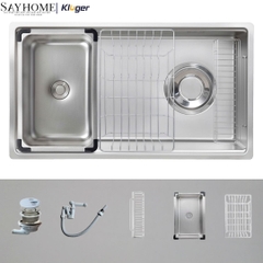 Chậu rửa chén bát 1 hố Nhật Kluger KY7545FS Basic/Plus - Hàng chính hãng