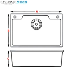 Chậu rửa chén bát 1 hố inox 304 B-GEM BG-8050CRH 80cm tại thành phố Hồ Chí Minh
