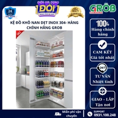 Tủ đồ khô inox 304 đáy Melamin GROB - Nan dẹt