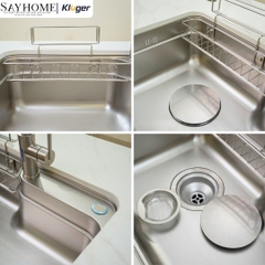Chậu rửa chén bát 1 hố Kluger KF7848FS-DO Plus - Hàng chính hãng
