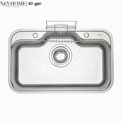 Chậu rửa chén bát 1 hố Nhật Kluger KT7848FS Basic/Plus - Hàng chính hãng