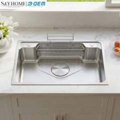 Chậu rửa chén bát 1 hố inox 304 B-GEM BG-8050CRH 80cm tại thành phố Hồ Chí Minh