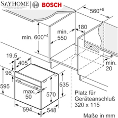 Lò nướng BOSCH HBA514BB3 Series 4 âm tủ 71 Lít tại thành phố Hồ Chí Minh