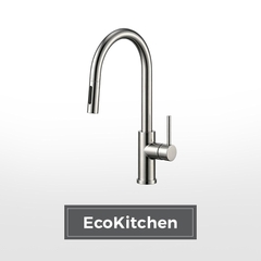 Vòi rửa chén nóng lạnh dây rút MALLOCA K1719SS Inox 304