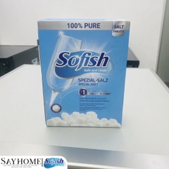 Muối rửa bát Sofish Giúp Làm Mềm Nước Chống Vôi Cặn Nhập Khẩu Hộp 1kg Dành Cho Máy Rửa Bát - Hàng chính hãng