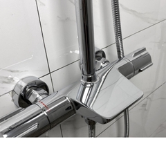 Sen Cây Tắm Đứng SC9010 Nóng Lạnh đồng thau mạ Crom