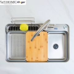 Chậu rửa chén bát 1 hố Kluger KF7848FS-DO Plus - Hàng chính hãng