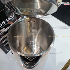 Ấm siêu tốc Osako OSA-230 2 lớp dung tích 2L, lòng ấm inox 304 nguyên khối không hoen rỉ, vỏ nhựa chống bỏng - Hàng chính hãng