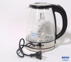 Ấm siêu tốc Matika MTK-35 thủy tinh (1,8L) - Hàng chính hãng