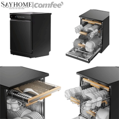 Máy rửa chén COMFEE màu xám đen CDWEF1533GB-WU-VN 15 bộ đồ ăn Châu Âu tại thành phố Hồ Chí Minh