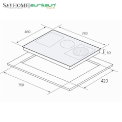 Bếp điện từ kết hợp EUROSUN EU-TE398PRO / EU-TE398XPRO 3 vùng nấu tại thành phố Hồ Chí Minh