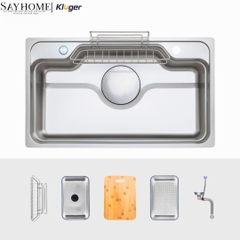 Chậu rửa chén bát 1 hố Kluger KF7848FS Basic/Plus tại thành phố Hồ Chí Minh