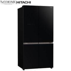 Tủ lạnh 4 cánh màu đen Hitachi R-WB640VGV0-GMG 569 Lít - Hàng chính hãng