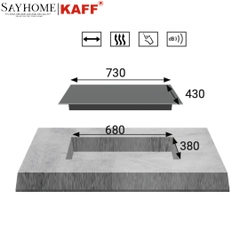 Bếp từ đôi KAFF KF-IH870Z tại Tân Bình