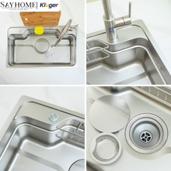 Chậu rửa chén bát 1 hố Nhật Kluger KF8248FS Plus - Hàng chính hãng