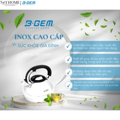 Ấm đun inox B-Gem BG-666A - Hàng chính hãng B-GEM