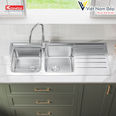 Chậu rửa bát European sink Artusi KS11650 1D – Bàn phải - Chính hãng KONOX