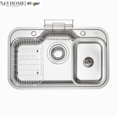 Chậu rửa chén bát 1 hố Nhật Kluger KT7848FS Basic/Plus - Hàng chính hãng