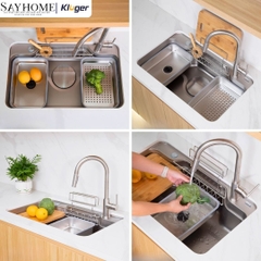 Chậu rửa chén bát 1 hố Kluger KF7848FS Basic/Plus tại thành phố Hồ Chí Minh
