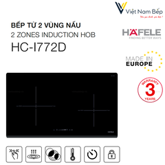 Bếp từ 2 vùng nấu HC-I772D - Hàng chính hãng HAFELE