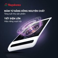 Bếp từ Nagakawa NAG0712 (2200W) điều khiển cảm ứng 2 hướng - Hàng chính hãng