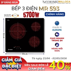 Bếp 03 điện Malloca MR 593 - Hàng chính hãng