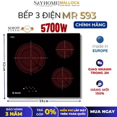 Bếp 03 điện Malloca MR 593 - Hàng chính hãng