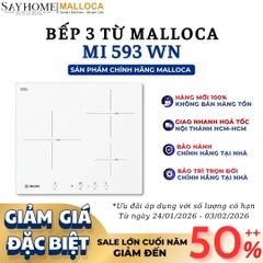 Bếp 03 từ Malloca MI 593 WN - Hàng chính hãng Malloca