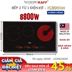 Bếp điện từ KAFF KF-IG3001IH 3 vùng nấu - Bảo hành chính hãng 5 năm